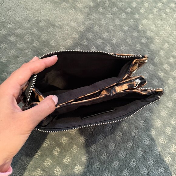ZARA Leopard Print Clutch with Silver Hardware – Worn Once - Picture 4 of 6